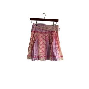 Girls Lace Skirt Pink Purple‎ Celle Girl Cottagecore Layered A-Line Kids Party